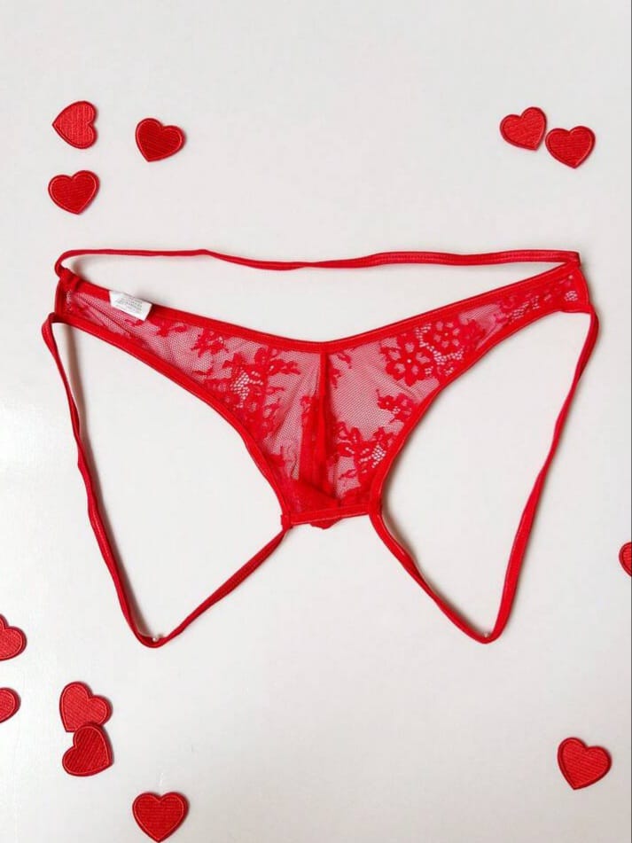 Men's Sexy Hollow Out Lace Underwear